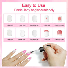 JODSONE Blooming Gel floral print for delicate nails