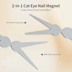 JODSONE dual openings create V shape French cat eye effects