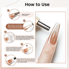 JODSONE cat eye magnet wide-view design helps gauge alignment before applying gel.