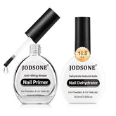 JODSONE dehydrate-primer bottle front view showing prep for gel nails