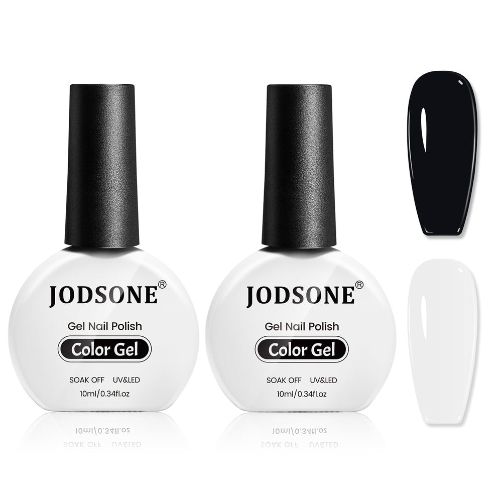 Esmalte gel blanco de JODSONE para un acabado limpio y duradero.