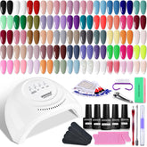 JODSONE gel nail polish kit with 60 colors for salon-worthy manicures at home.