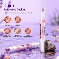 JODSONE quartz cuticle file in action removing dead skin softly.