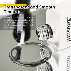 JODSONE Top Coat 18ml, curado UV para resultado perfecto.