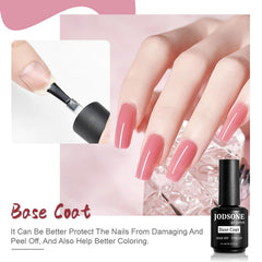 JODSONE top coat bottle for glossy, long-lasting gel protection