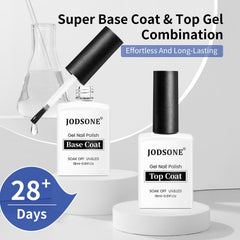 JODSONE topcoat 18ml bottle delivering lasting shine and chip resistance.