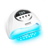 JODSONE UV LED nail lamp front view with auto sensor for hands-free curing.