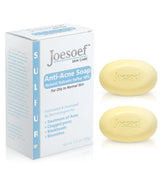 JOESOEF SKIN CARE sulfur soap acne bar image highlights deep cleansing