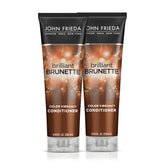 John Frieda Brillante Castaño: acondicionador ideal para realzar el brillo durante la aplicación diaria.