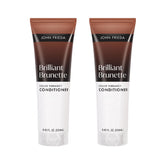 John Frieda Brillante Castaño Acondicionador, botella brillante para cabello castaño.