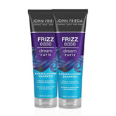El John Frieda Dream Curls Shampoo, visible en esta botella, promete definición suave y brillo.