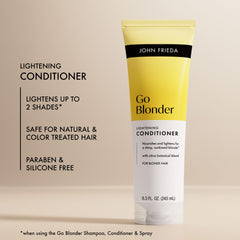 John Frieda Go Blonder Acondicionador, uso en cabello, distribución uniforme