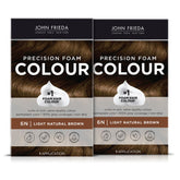 John Frieda Precision Foam Color bottle for mess-free application and even coverage.