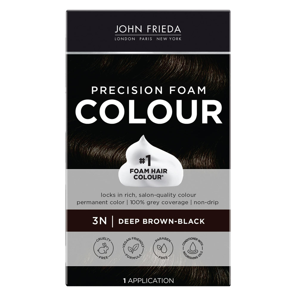 John Frieda Precision Foam Colour 3N bottle ready for fast non-drip application