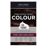 John Frieda Precision Foam Colour 3VR bottle pours smoothly for mess-free application.
