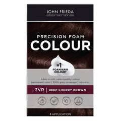 John Frieda Precision Foam Colour 3VR bottle pours smoothly for mess-free application.