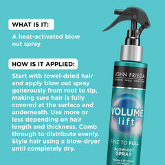 John Frieda Volume Lift: cabello suave y con cuerpo tras secado para peinados duraderos