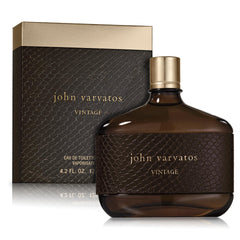 John Varvatos Vintage bottle with leather wrap, premium presentation for refined style.