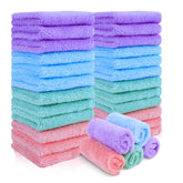 JOHOKAKITI: toallas desmaquillantes coral velvet, 28 paquetes, suaves y absorbentes para rostro.