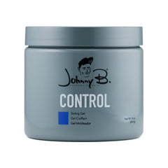 JOHNNY B. Control gel frasco: sostén fuerte para todo tipo de cabello.