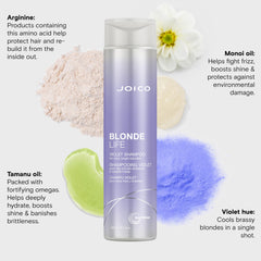 Joico Blonde Life Violet Shampoo brassy neutralization supports cooler blonde tones