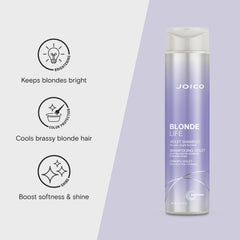 Joico Blonde Life Violet Shampoo pump for easy dispensing during routine washes
