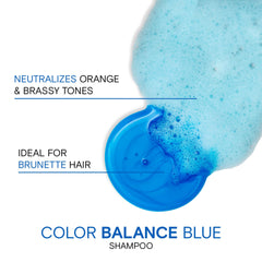 Rosehip oil infusion in Joico Color Balance Blue Shampoo promotes moisture.