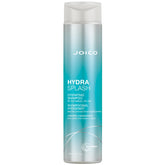 Joico HydraSplash bottle close-up; a hydrating wash for fine hair.