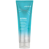 Joico HydraSplash bottle closeup showing lightweight hydration for fine hair.