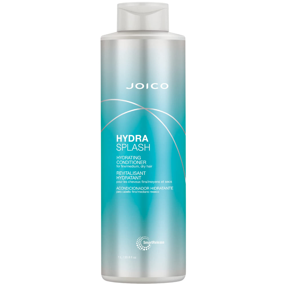 Joico HydraSplash bottle front showing lightweight hydration for fine hair