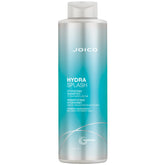 Joico HydraSplash bottle splash showing hydration for soft, healthy-looking hair.