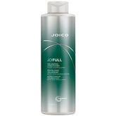 Joico JoiFULL conditioner bottle close-up for airy volume and shine.