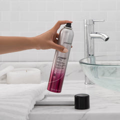 Joico JoiMist Firm finish on styled hair delivering frizz control.