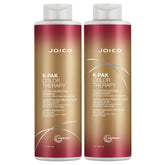 Joico K-Pak Color Therapy shampoo bottle pour for color-safe cleansing