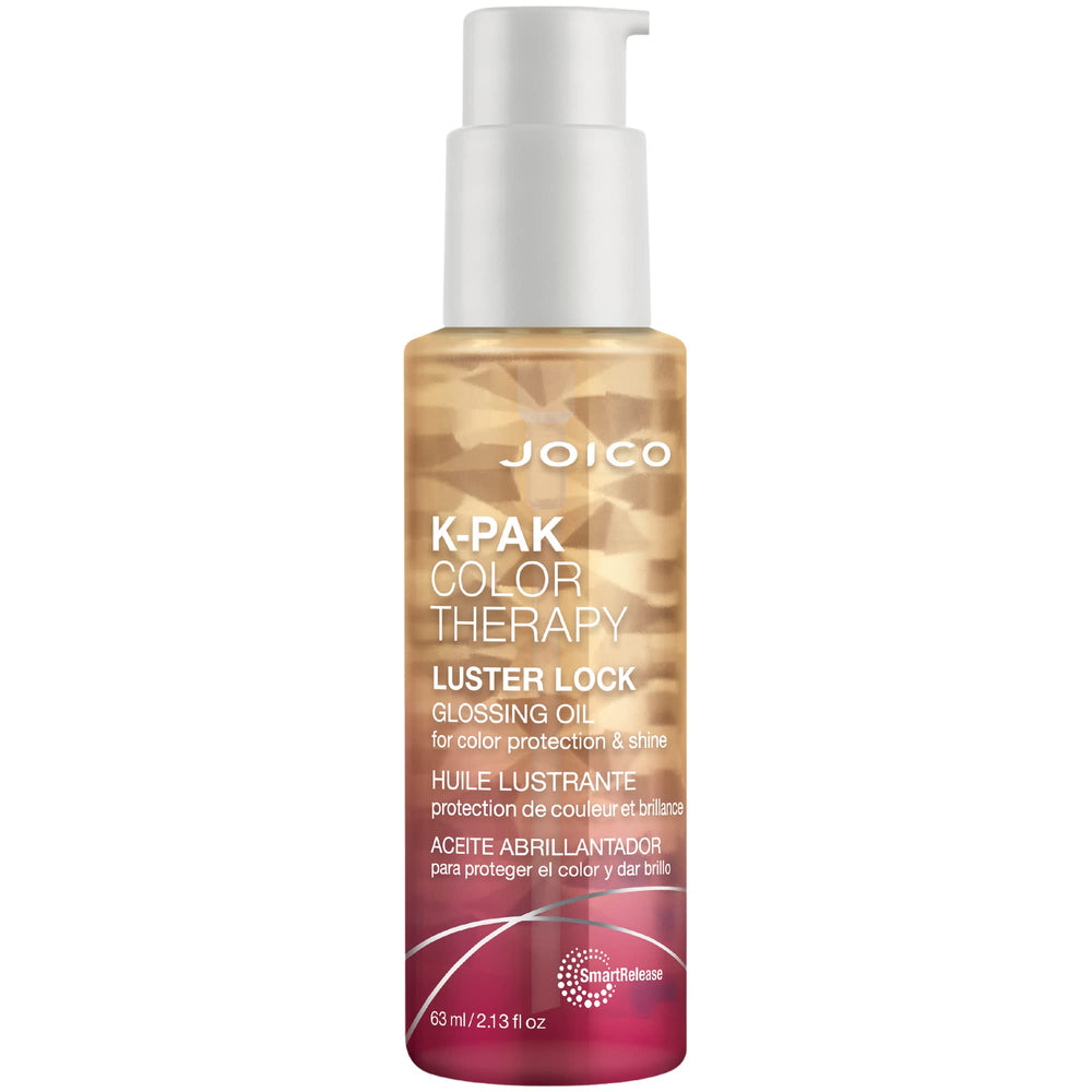 Joico K-PAK Color Therapy Luster Lock bottle protects color and adds shine.