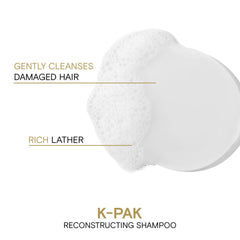 Joico K-PAK shampoo with keratin and guajava ingredients for protection