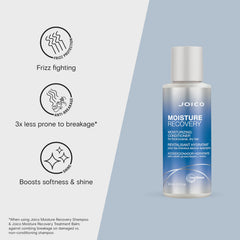 Joico Moisture Recovery: cabello recibe hidratación gracias al aceite de jojoba para brillo natural.