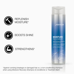 Joico Moisture Recovery Conditioner dispense demonstrates easy application