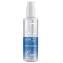 Joico Moisture Recovery Leave-In bottle dispensing for detangling and deep hydration.