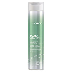 Joico Scalp Vitality Refreshing Shampoo bottle showing a refreshing formula for all scalp types