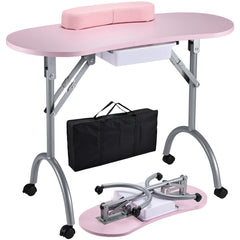 Joligrace manicure table foldable drawer for compact studio setups.