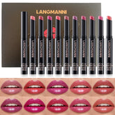 Jolilab labial brillo sutil set 10 tonos, brillo suave para uso diario