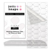 Jolly Snaps: pegatinas para uñas, paquete de 300 piezas para fijación duradera.