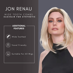 Jon Renau wide tooth comb safe for all cap constructions during wear