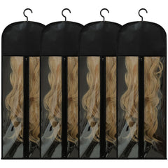 Jonley wig storage bag with hanger and transparent window for easy selection.