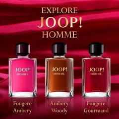Joop! Woods, patchouli, and honey base close-up for depth