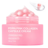 Jorceray PDRN rosado: cápsulas rosadas y gel ligero para hidratación personalizable.