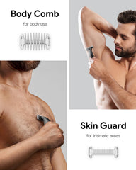Jorvex Guide Guards 1mm comb for precise beard trimming.