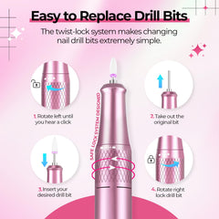 JOSGLOI 12-piece bit set enables grinding, carving, and polishing tasks.