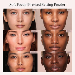 Jouer Soft Focus difumina líneas y poros para una piel uniforme.